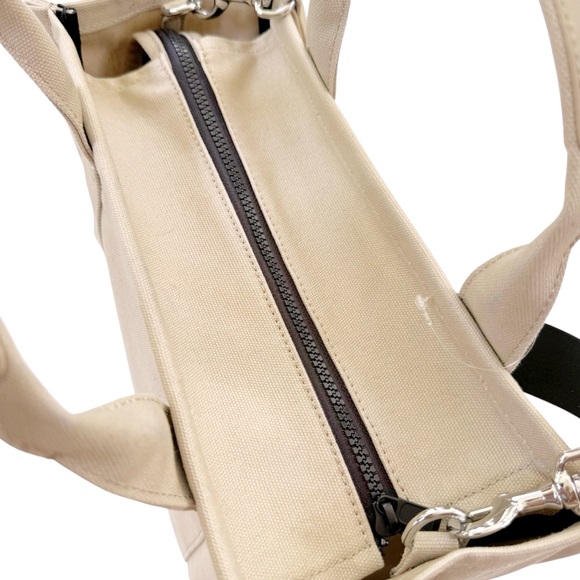 NEW Quince 100% Organic Canvas Small Crossbody Tote Beige - Picture 10 of 16